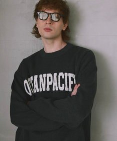 OP／FILA 【ocean pacific】サガラ刺しゅうロゴクルーニット/メンズ