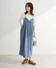 Green Parks デニムキャミワンピース
