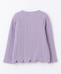 ANY KIDS ふくれ ジャガード カーディガン