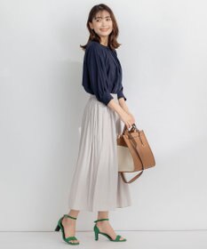 組曲 S 【WEB限定】シアーカルゼ ドルマンスリーブ ブラウス