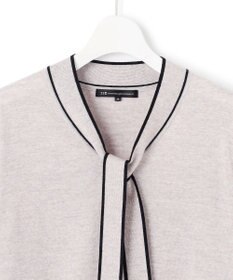 23区 【洗える】ウーステッドウール ボウタイ ニット