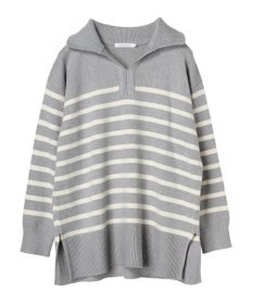 AMERICAN HOLIC バイパチ衿付きニットチュニック