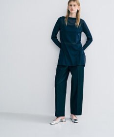 uncrave トリコットシフォン カシュクールトップス