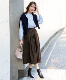 ANY SIS フリルスタンド シャツ