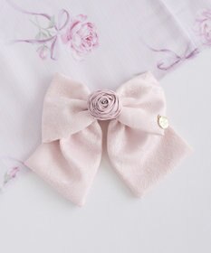 Maison de FLEUR ローズリボンジャカードバレッタ
