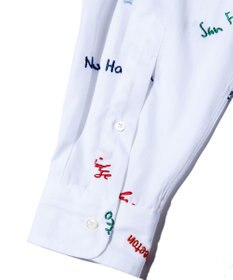 J.PRESS MEN 【J.PRESS ORIGINALS】EMBBAGGY B.D. SHIRT / BAGGY FIT