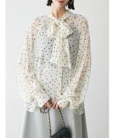 Green Parks AnriettMusee シアーボウタイブラウス