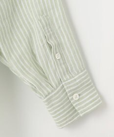 23区 【洗える】LIBECO バンドカラー シャツ