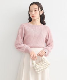 earth music&ecology マジョリカプリーツチュールニットプルオーバー