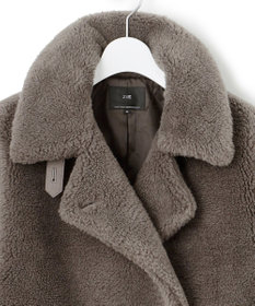 23区 S 【CanCam11月号掲載】ECOPELテディボア ダブルフロント アウター