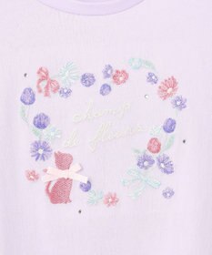 ANY KIDS フラワー 刺繍 Tシャツ