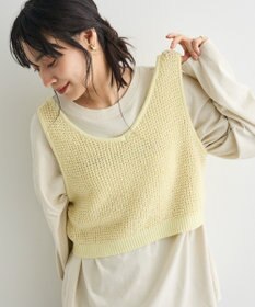 CRAFT STANDARD BOUTIQUE ワッフル編みニットベスト