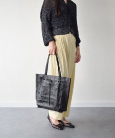 INTER-CHAUSSURES 【ANDREA CARDONE ITALI】メタリックレザートートバッグ