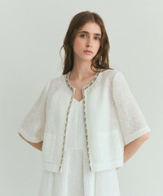 GRACE CONTINENTAL メッシュツイードジャケット