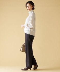 自由区 【洗える】T/R/Wストレッチストレート パンツ