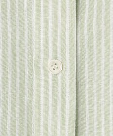 23区 【洗える】LIBECO バンドカラー シャツ