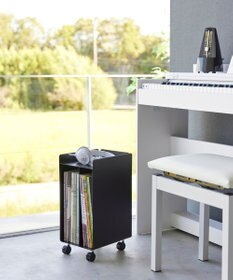 tower ピアノ下楽譜収納ワゴン タワー ブラック