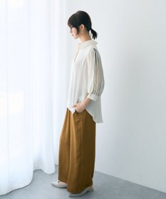 YECCA VECCA ラインプリーツスリーブシャツ