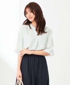 ANY SIS 【洗える】カフリングポイント ブラウス