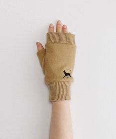 ORuKuBET おさんぽねこ刺繍フィンガーレスジャージグローブ(WOMEN)