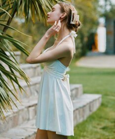 San-ai Resort（三愛水着楽園） ワコール定番商品カップ使用、GHIカップの大きなお胸に対応【グラマラスフィット】クロスワイヤーAライン水着　11EF-ML・13GHI-L LL