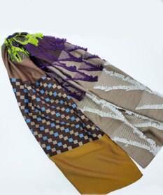 POLS ウールカットジャカードストール