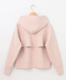 組曲 フード付きバックフリル パーカー