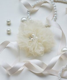 Tiaclasse チュールフラワーコサージュ