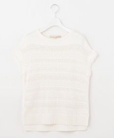 自由区 【洗える】フリンジディテール ニット