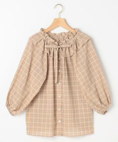 組曲 S ライトトロピカルロールネック ブラウス