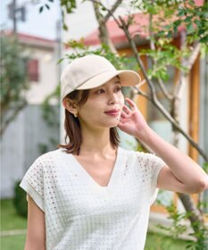 MOONBAT 【新色追加】深さ選べるUVツイルキャップ(深め) つば遮光／洗える／接触冷感／サイズ調整可能