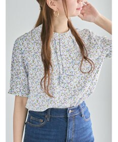 Te chichi パターンアソート5分袖ボウタイブラウス