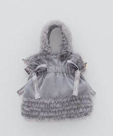 Maison de FLEUR チュールフリルダブルリボン2Wayトート