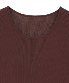 YECCA VECCA 5分袖リブニット