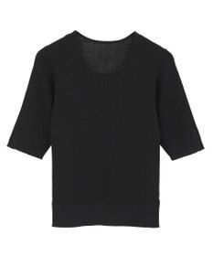 YECCA VECCA 5分袖リブニット