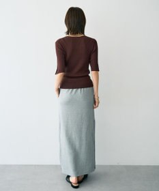 YECCA VECCA 5分袖リブニット