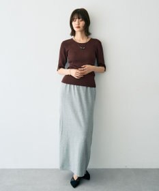 YECCA VECCA 5分袖リブニット