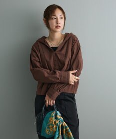 CRAFT STANDARD BOUTIQUE 梯子レースフード付きブラウス