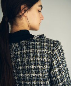 GRACE CONTINENTAL フリンジツイードジャケット