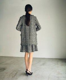 GRACE CONTINENTAL フリンジツイードジャケット