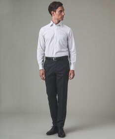 GOTAIRIKU 【形態安定】PREMIUMPLEATS_セミワイドカラー 通年ドレスシャツ（ストライプ）