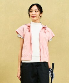 23区GOLF 【WOMEN】シアーストレッチ ショート丈フードベスト