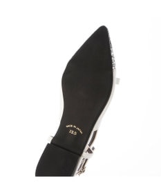 MODE ET JACOMO <carino>グリッターコンビフラットシューズ