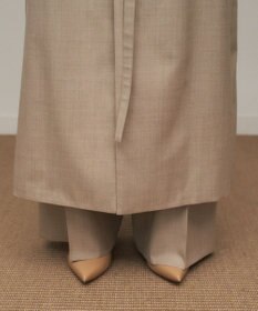 ATON WOOL SILK TWILL | ジレドレス
