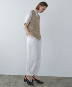 BEIGE， MORION / リネン レイヤードニット