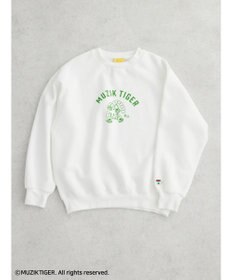 Green Parks ムジークタイガー／裏起毛プリントプルオーバー