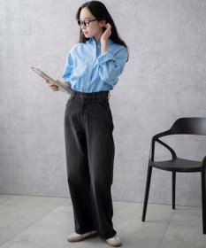 WEGO 【新色追加/美脚/XS～Lサイズ展開】ストレートデニムパンツ