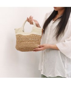 UNBILLION カシュカシュ cachecache / 切替柄編2wayミニトート