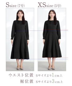 Tiaclasse L 【セレモニー・XSサイズ(5号)追加・新色追加・洗える】キーネックフレアワンピース