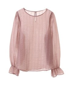 earth music&ecology キャンディースリーブシアーブラウス